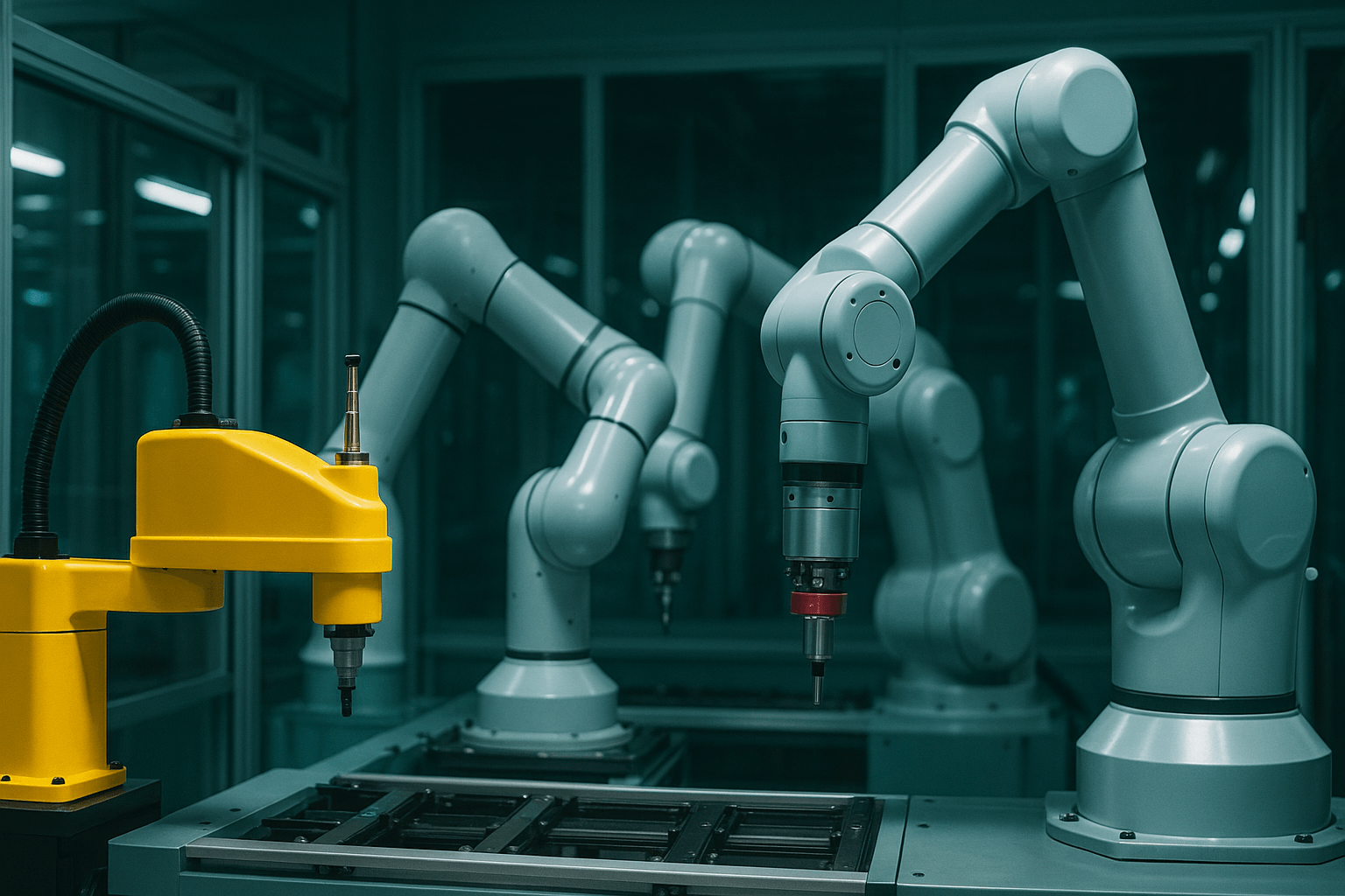 Industrial automation robotic arms